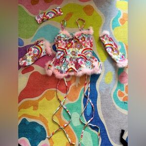 colourful smiley rave set